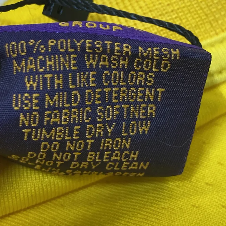 Basketlinne (Gul) från Los Angeles Lakers Polyester - Materialetikett