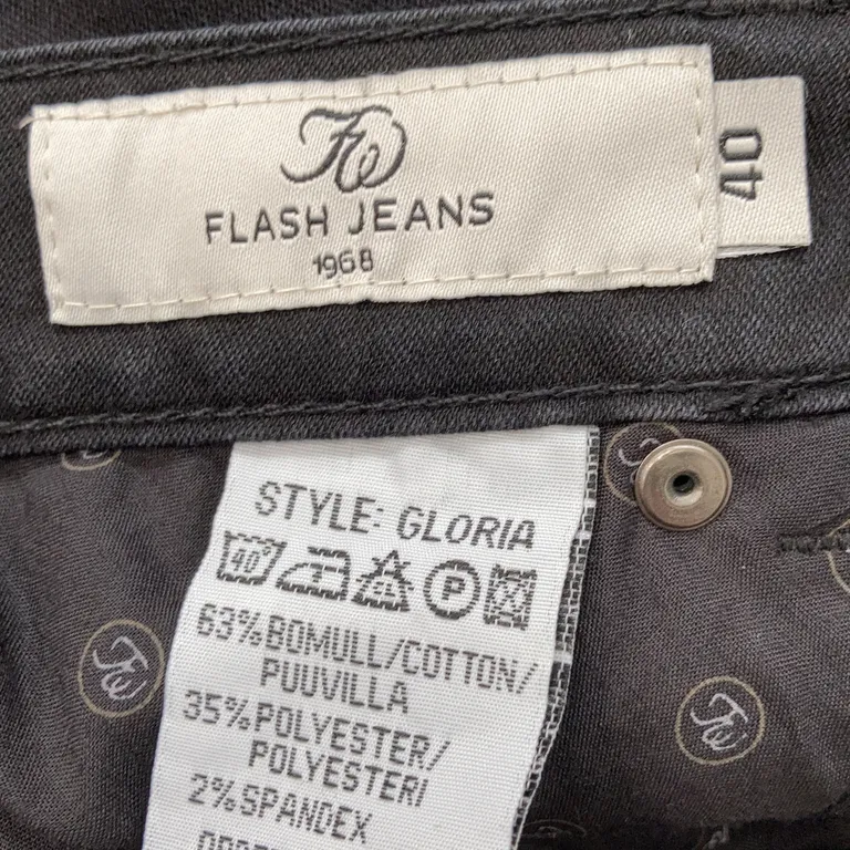 Jeans (Noir) de Flash Jeans Polyester, Élasthane, Coton - Marque