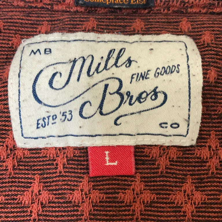 Långärmad t-shirt (Röd) från Mills Brothers Bomull, Polyester, Elastan - Varumärke
