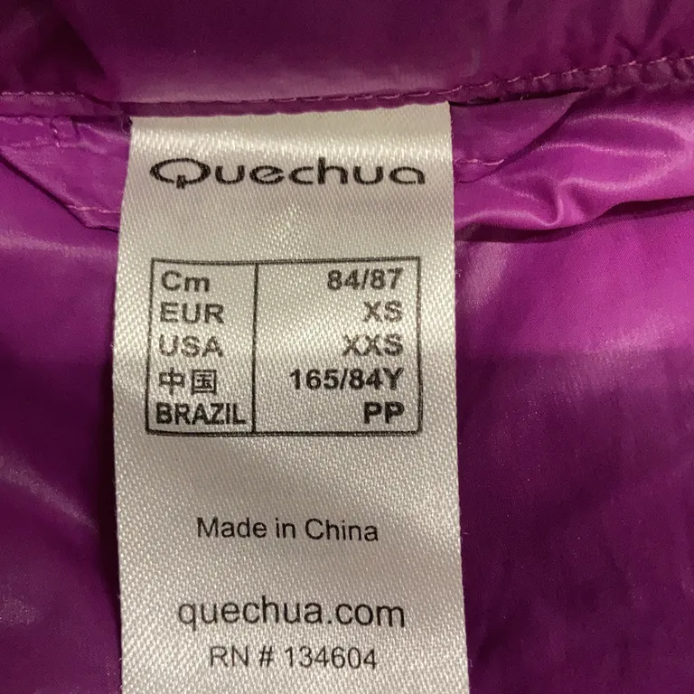 Doudoune longue (Noir) de Quechua Polyamide, Duvet - Marque