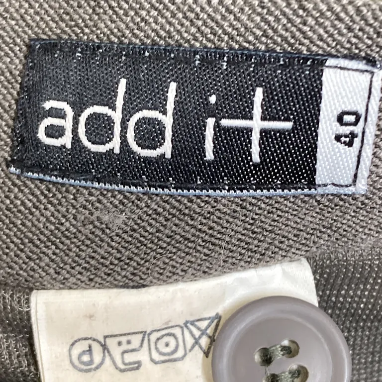 Pennkjol (Grå) från Add It Polyester, Viskos, Ull, Elastan - Varumärke