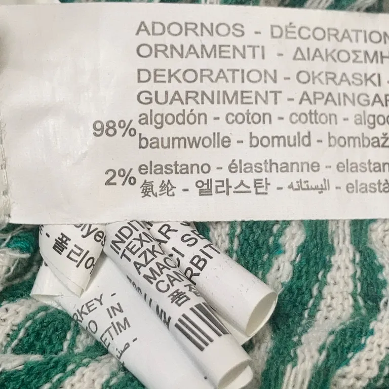 Set (Grön, Flerfärgad) från Zara Bomull, Elastan - Materialetikett