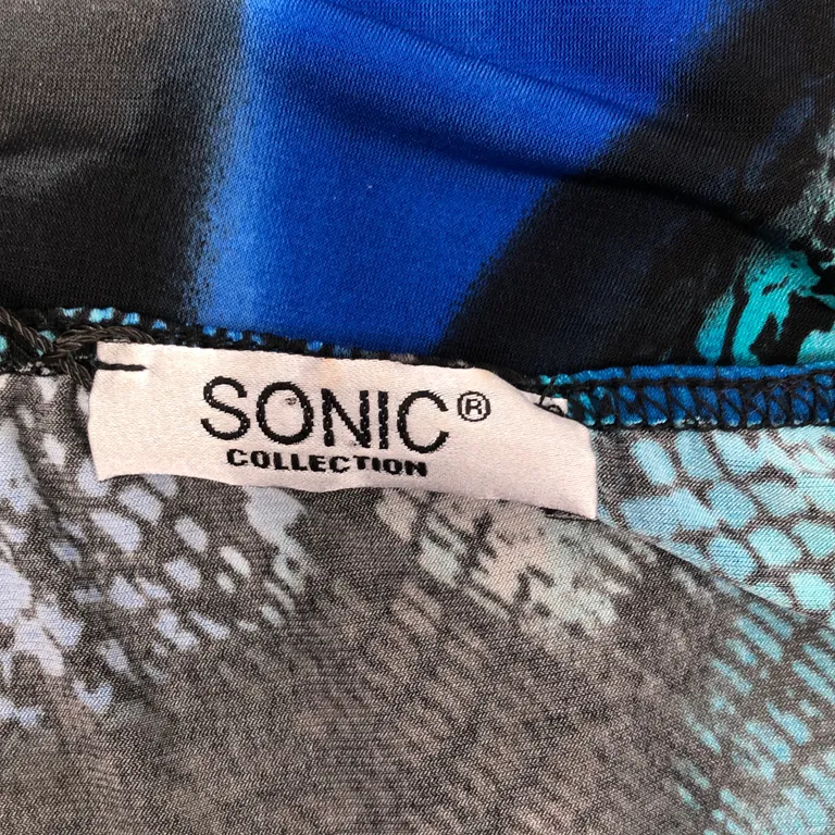 T-shirt (Blå, Grå, Svart) från Sonic Elastan, Polyester - Varumärke