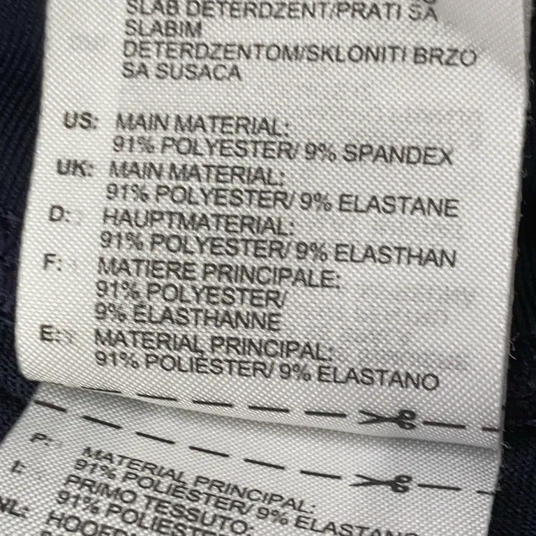 Byxor (Blå) från Adidas Polyester, Elastan - Materialetikett
