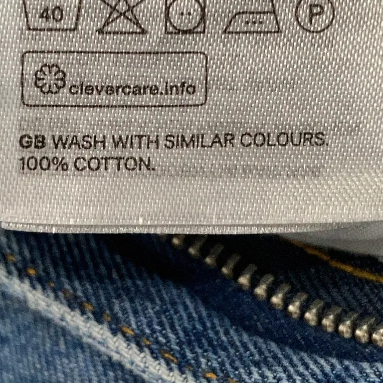 Jeansshorts (Baggy Shorts) från Divided by H&M Bomull, Polyester - Materialetikett