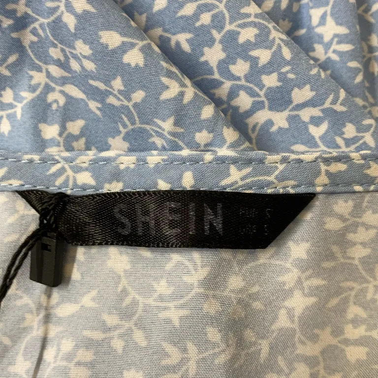Klänning (Blå, Vit) från Shein Polyester - Varumärke