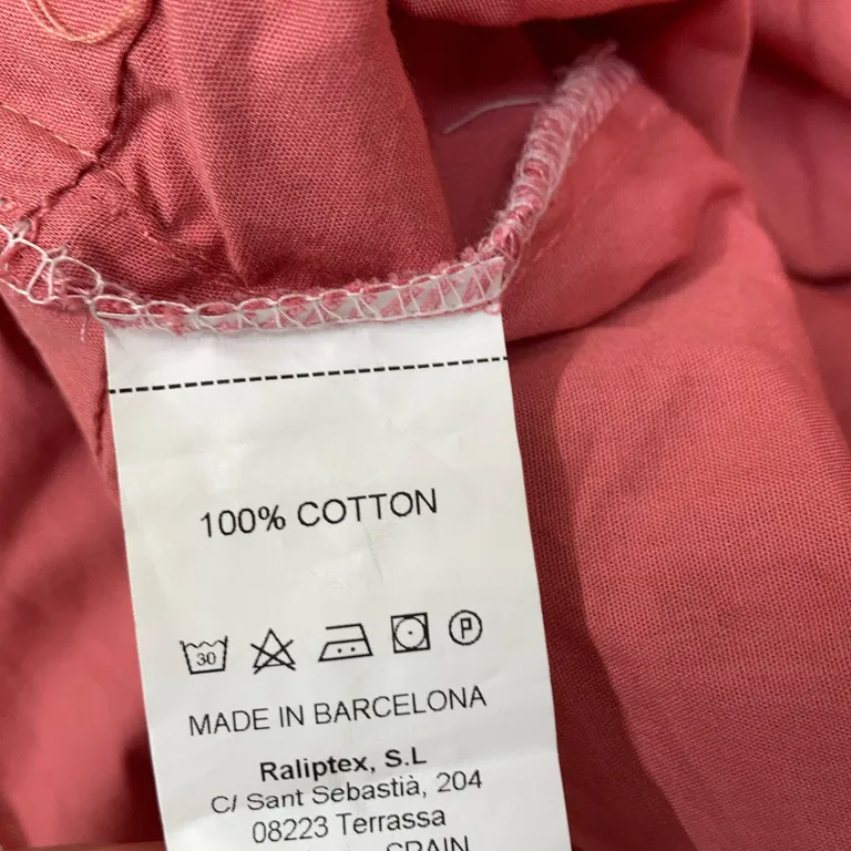 Byxdress (Rosa) från Rita Row Bomull - Materialetikett