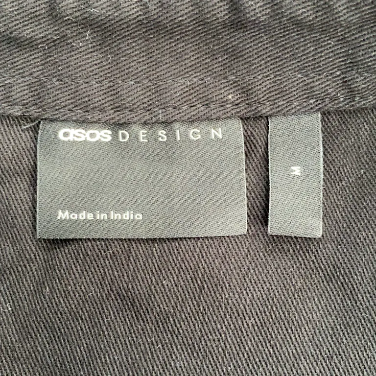 Kortärmad skjorta (Svart) från ASOS Design Bomull - Varumärke