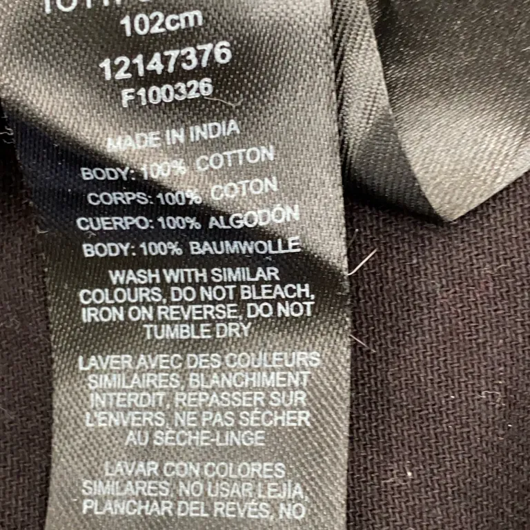 Kortärmad skjorta (Svart) från ASOS Design Bomull - Materialetikett