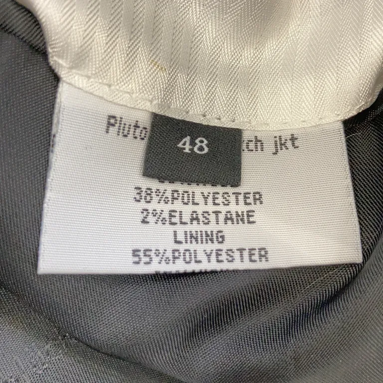 Kostym (Grå) från Bläck Polyester, Elastan - Materialetikett