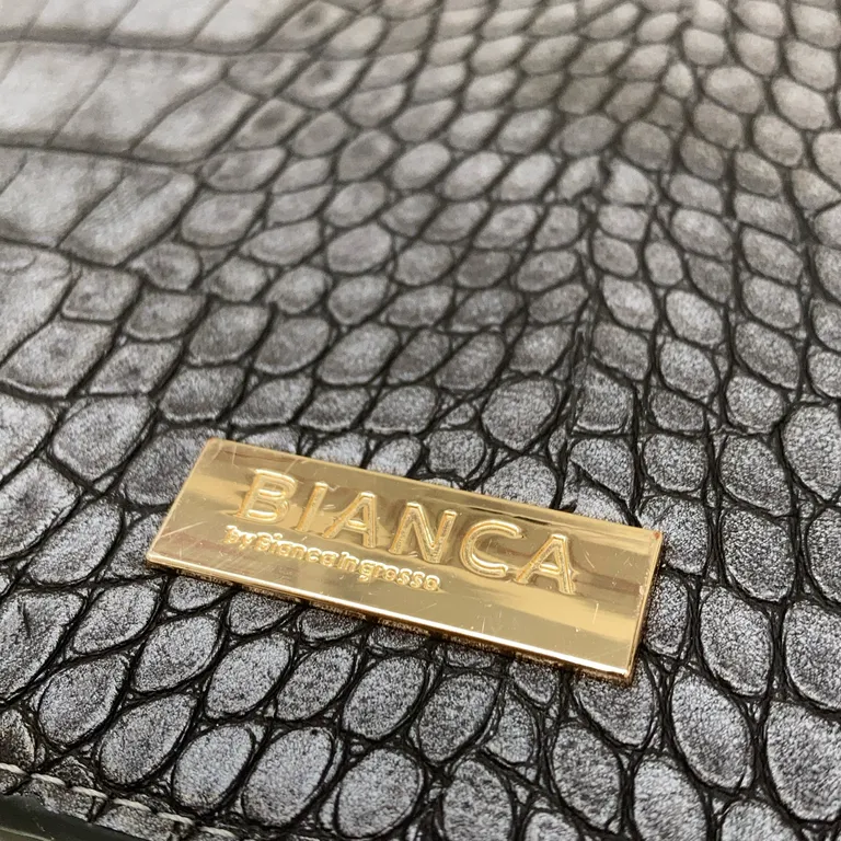 Portfolio (Grå) från Bianca - Repig - Metalldetalj