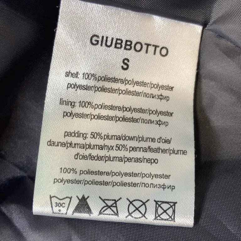 Vinterjacka (Lila) från Samar Moda Polyester, Dun - Materialetikett