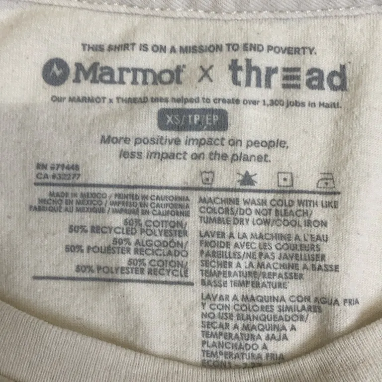 T-shirt (Beige) från Marmot x Thread Bomull, Polyester - Varumärke