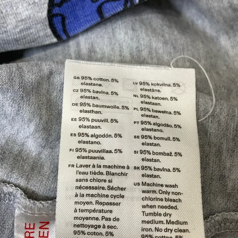 Pyjamas (Flerfärgad, Grå, Blå, Grön) från Arket Bomull - Materialetikett