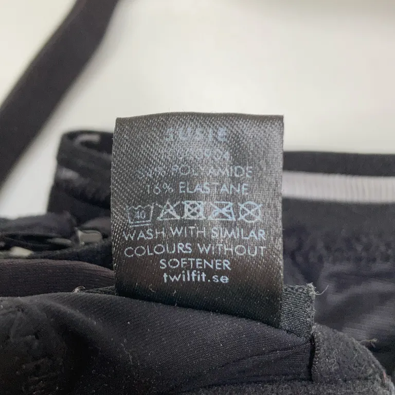 Bralette (Svart) från Twilfit Elastan - Materialetikett