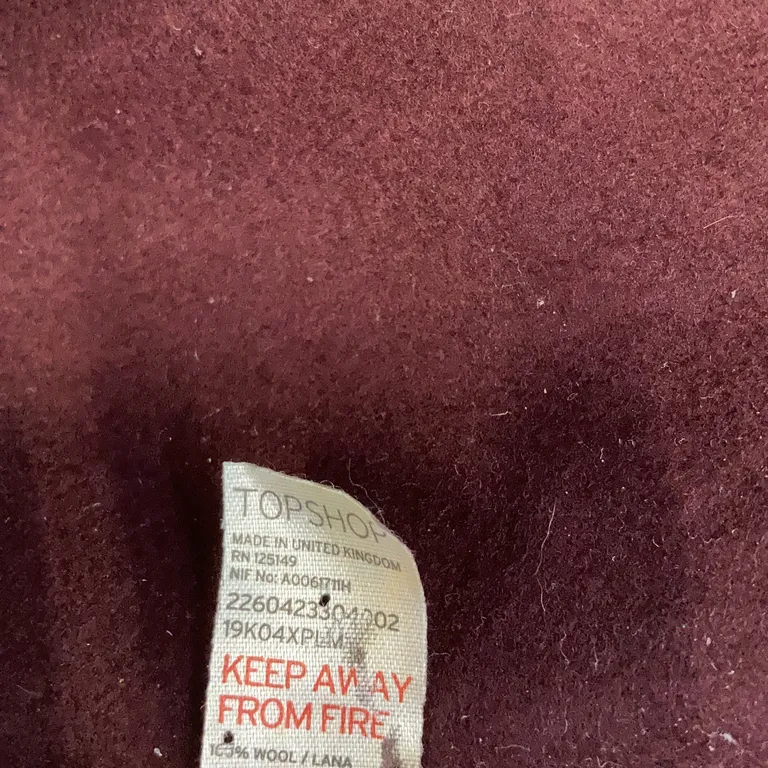 Fedorahatt (Trilby, vinröd damhatt) från Topshop Ull - Varumärke