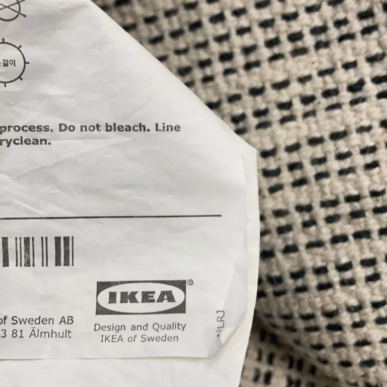 Trasmatta (Vit, Svart) från IKEA Bomull - Varumärke