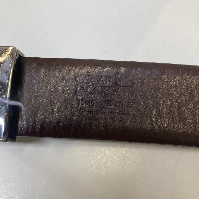 Bälte (Brun) från Oscar Jacobson Skinn - Varumärke