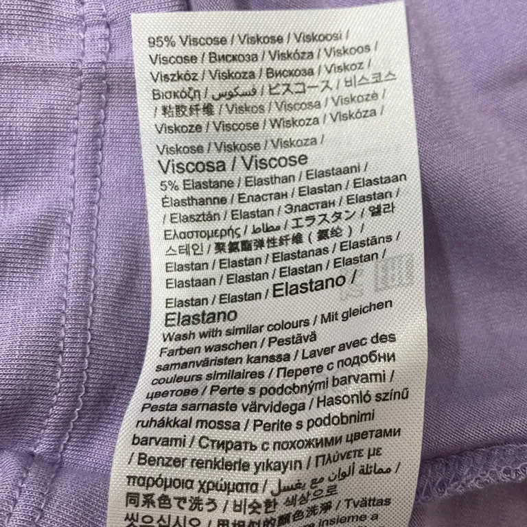Topp (Lila) från Gina Tricot Elastan, Viskos - Materialetikett