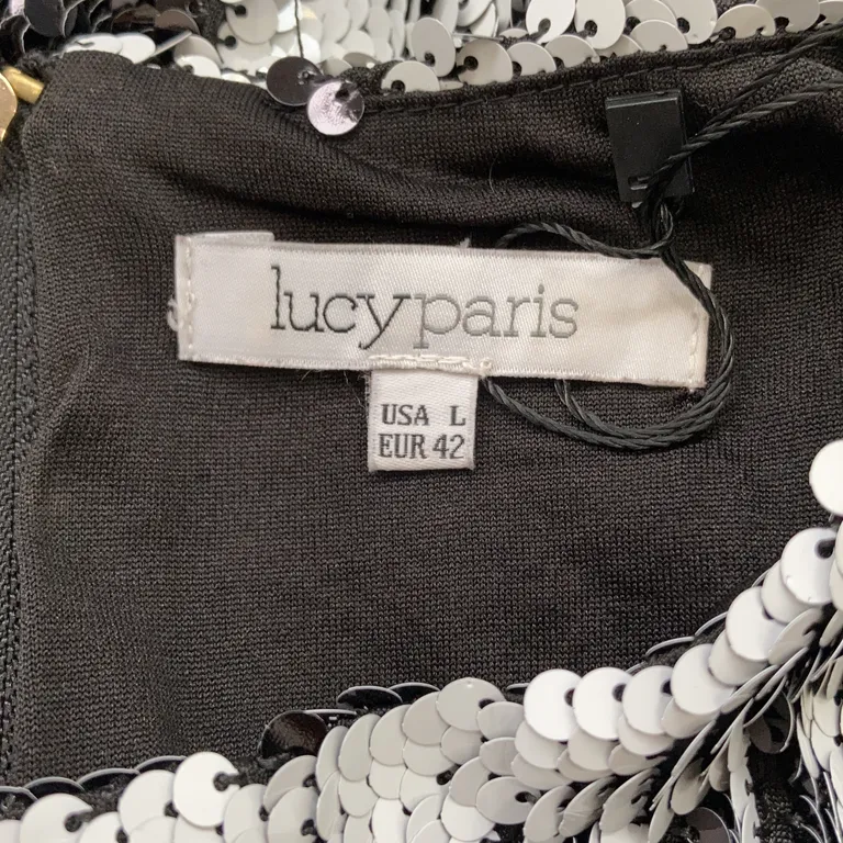 Topp (Svart, Vit) från Lucy Paris Polyester - Varumärke