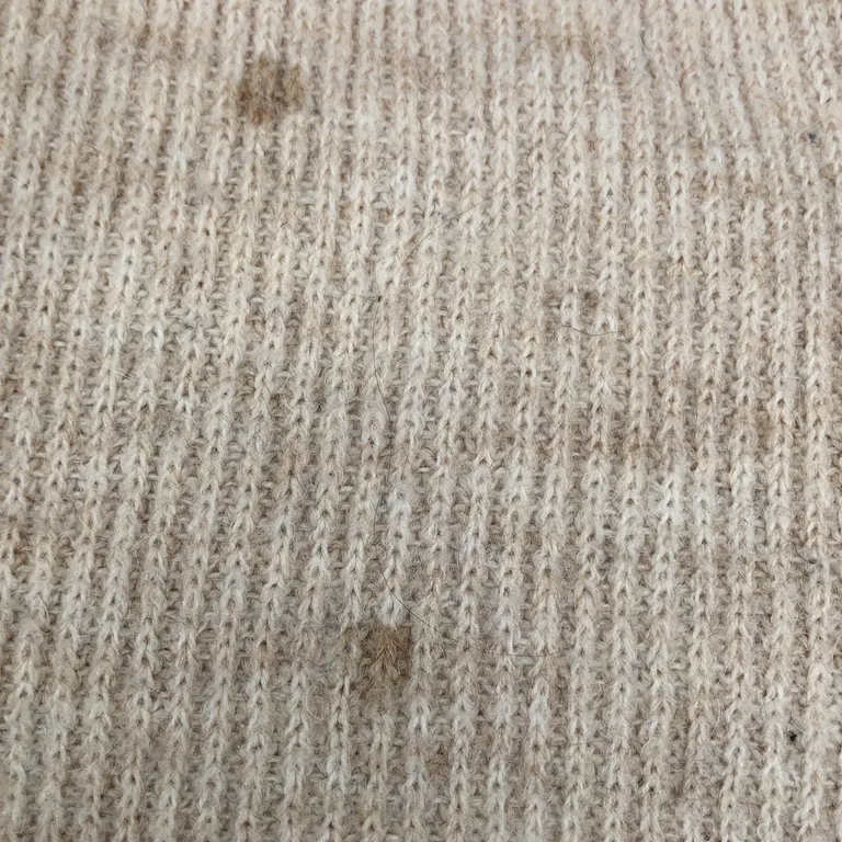 Filt (Beige) från H&M Home Ull, Akryl, Polyamid, Alpackaull - Fläckig - Baksida