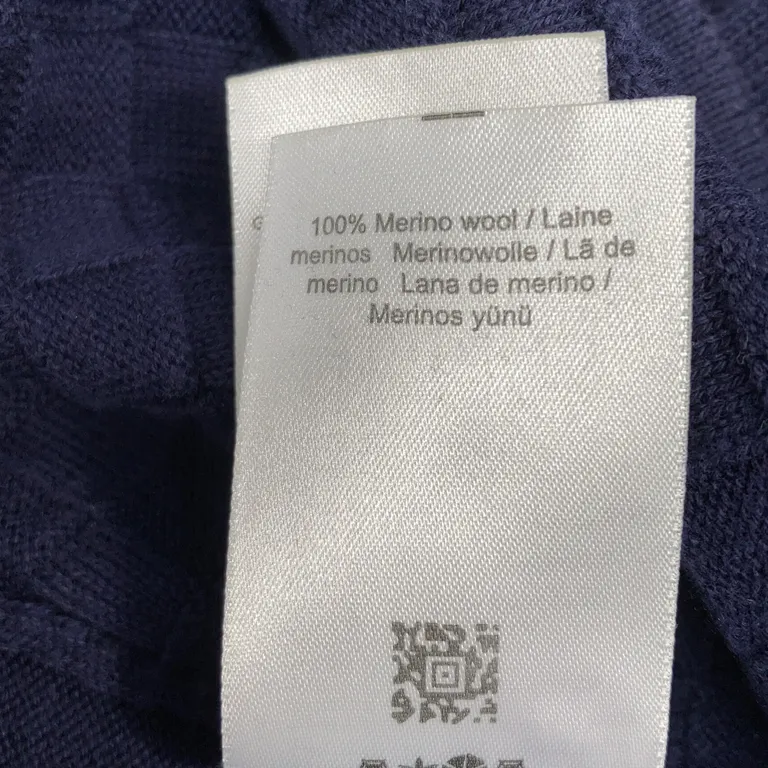 Kofta (Blå) från Fred Perry Merinoull - Materialetikett