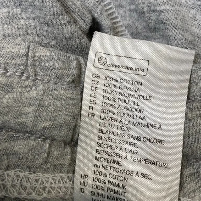 Pyjamasbyxor (Grå) från H&M Bomull - Materialetikett