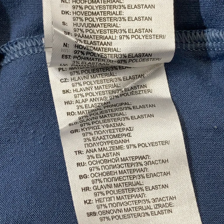 T-shirt (Grå) från Adidas Polyester, Elastan - Materialetikett