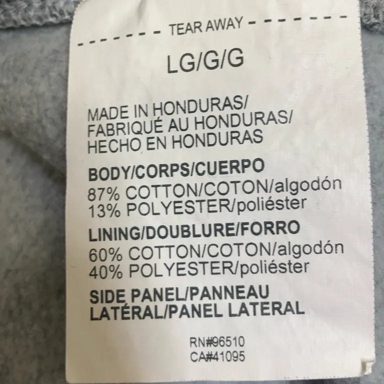 Huvtröja (Grå) från Under Armour Bomull, Polyester - Materialetikett