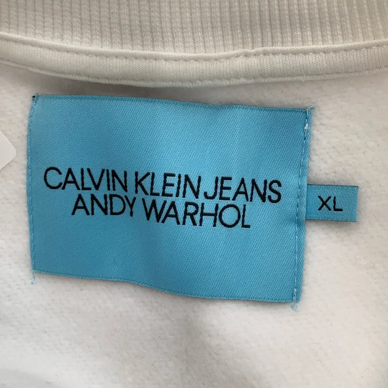 Collegetröja (Vit, Flerfärgad) från Calvin Klein Jeans Andy Warhol Bomull, Polyester - Varumärke