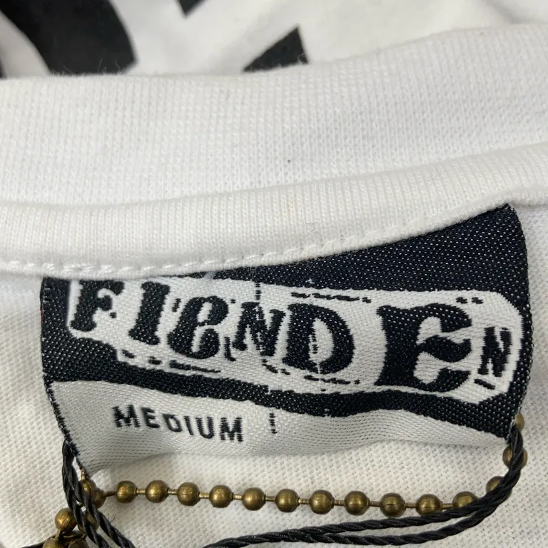 T-shirt (Svart, Vit) från Fienden Bomull - Varumärke