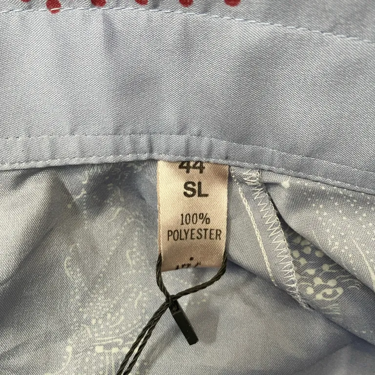 Skjorta (Blå, Flerfärgad) från Redde Polyester - Materialetikett