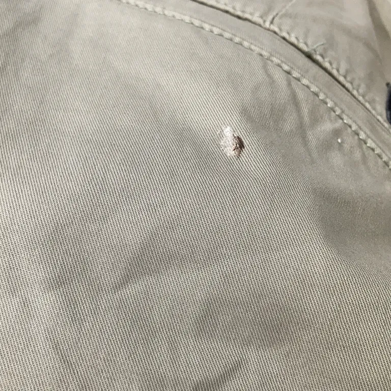Byxor (Grön) från Zara Bomull, Elastan - Smutsig - Baksida