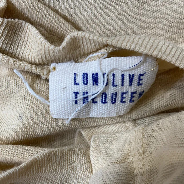 T-shirt (Beige) från Long Live The Queen Ekologisk bomull, Linne - Varumärke