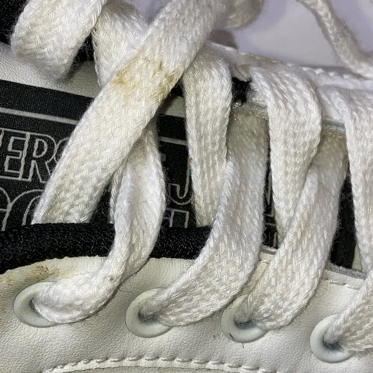 Sneakers (Vit, Svart) från Versace Jeans Couture Skinn - Fläckig - Snörning