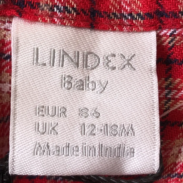 Skjorta (Röd, Flerfärgad) från Lindex Baby Bomull - Varumärke