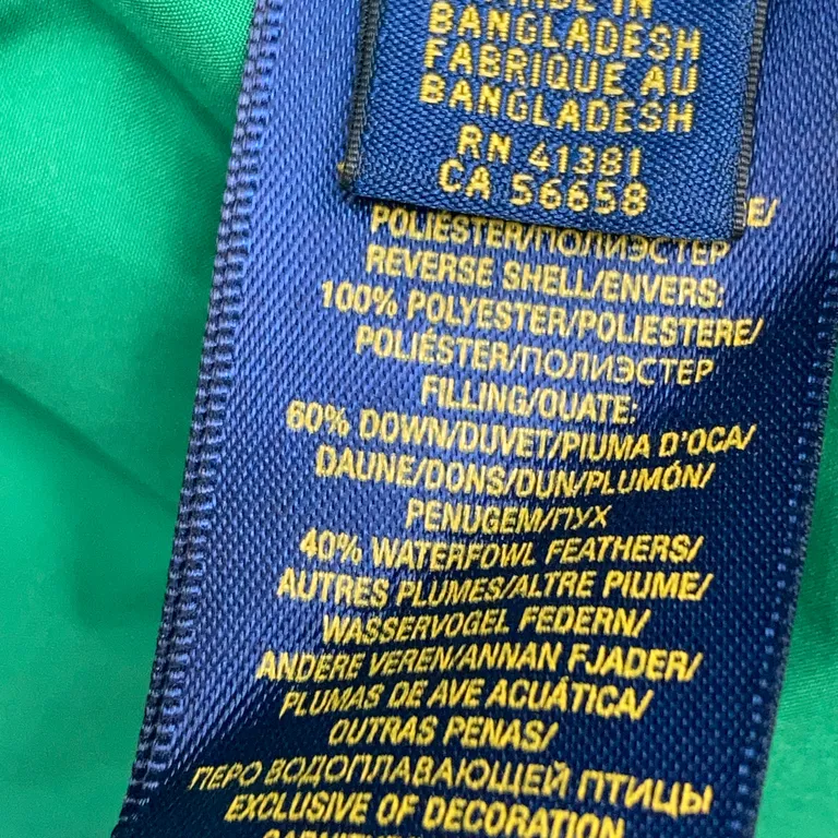 Doudoune sans manches (Vert) de Ralph Lauren Duvet, Plume, Polyester - Étiquette du matériau
