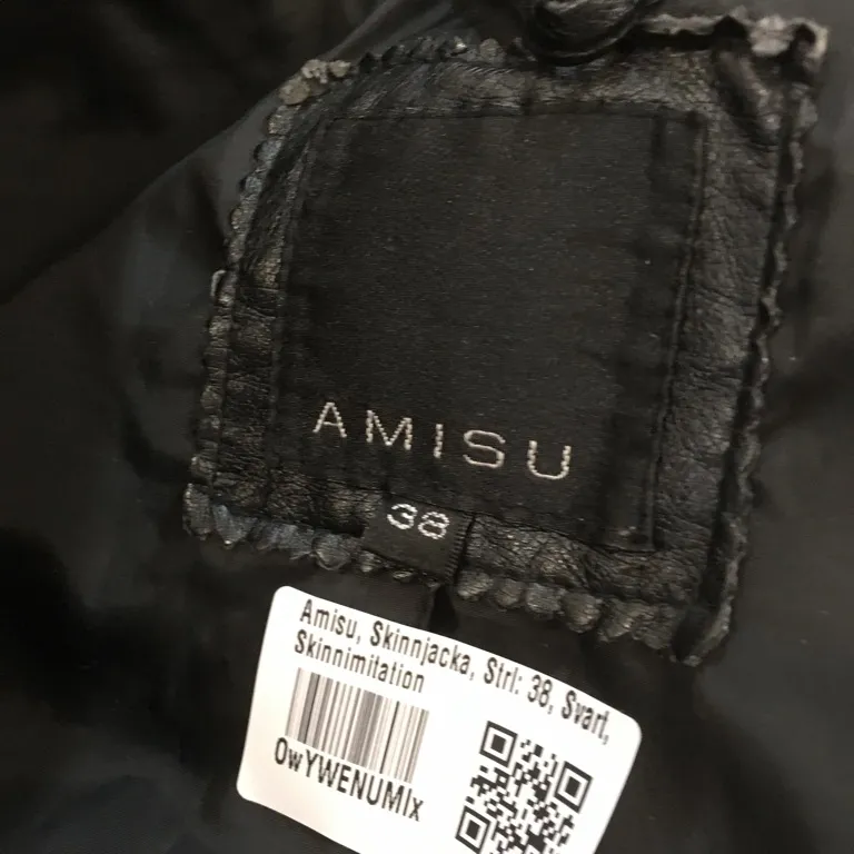 Skinnjacka (Svart) från Amisu Skinnimitation - undefinedAltSuffix