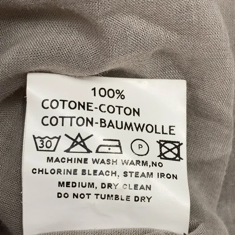 Klänning (Grå) från European Culture Bomull - Materialetikett