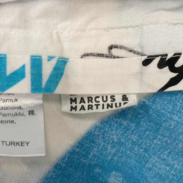 Bäddset (Vit, Flerfärgad) från Marcus & Martinus Bomull - Varumärke