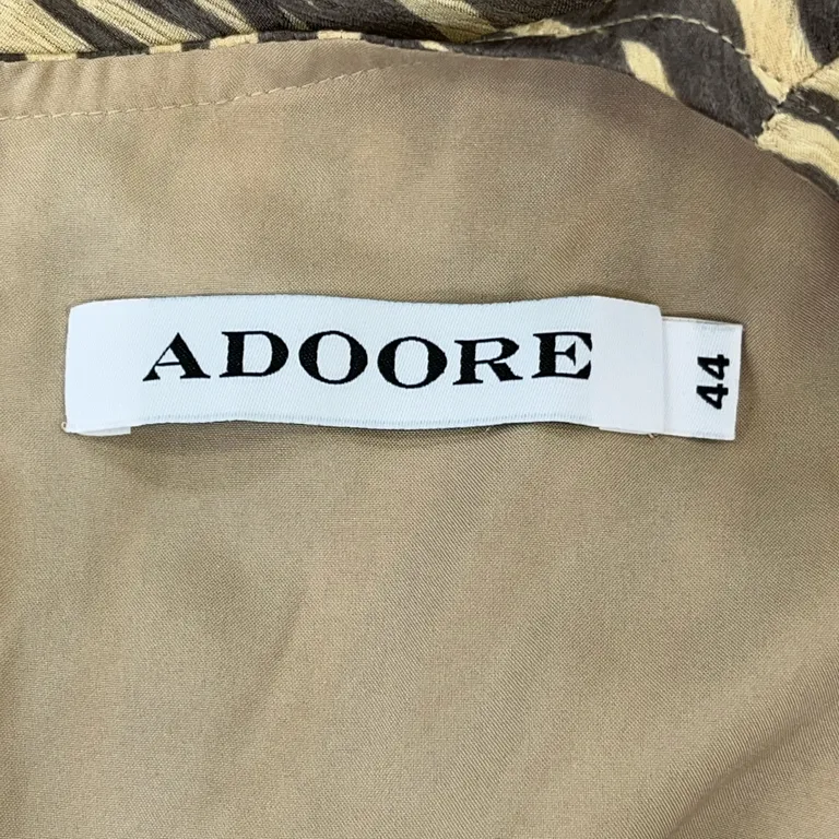 Klänning (Brun, Beige) från Adoore Elastan, Polyester - Varumärke