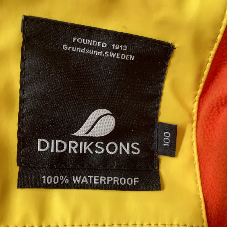 Regnställ (Gul, Orange) från Didriksons 1913 Polyuretan, Polyester - Varumärke
