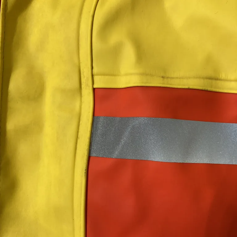 Regnställ (Gul, Orange) från Didriksons 1913 Polyuretan, Polyester - Fläckig - Hela varan