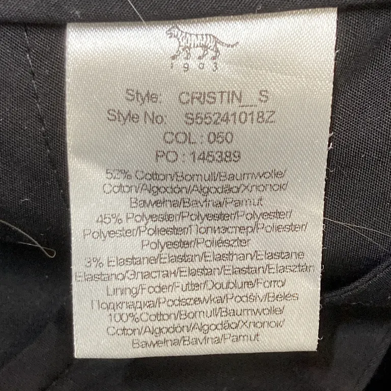 Kostymbyxor (Svart) från Tiger of Sweden Polyester, Elastan, Bomull - Materialetikett