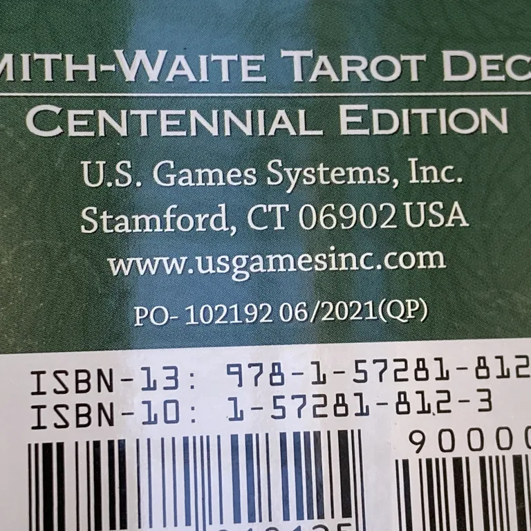 Tarot kort (Flerfärgad) från Smith-Waite Centennial Tarot Deck - Varumärke