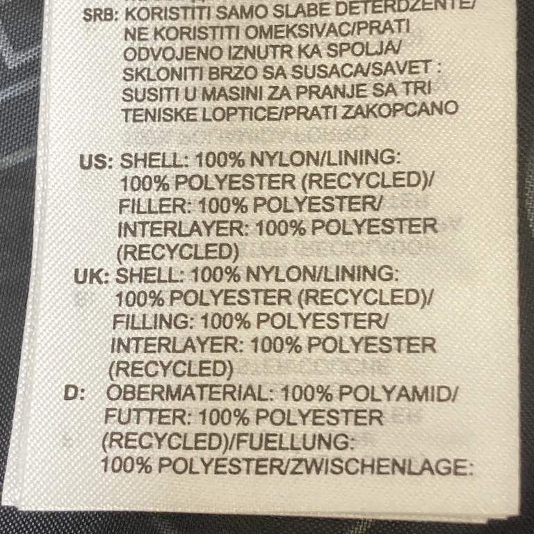 Jacka (Svart) från Adidas Nylon, Polyester - Materialetikett