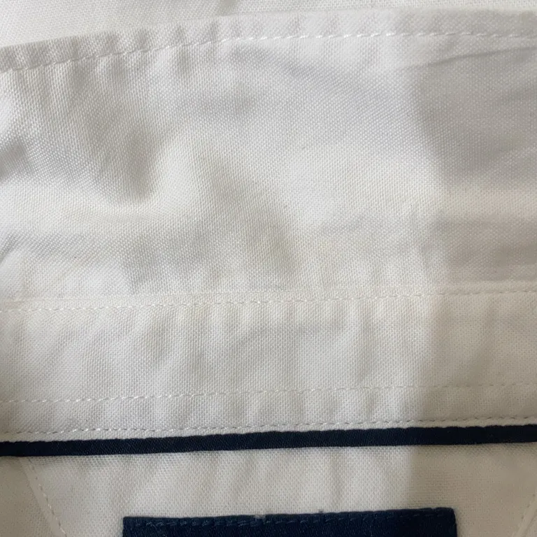 Skjorta (Vit) från Tommy Hilfiger Bomull - Smutsig - Krage/nacke