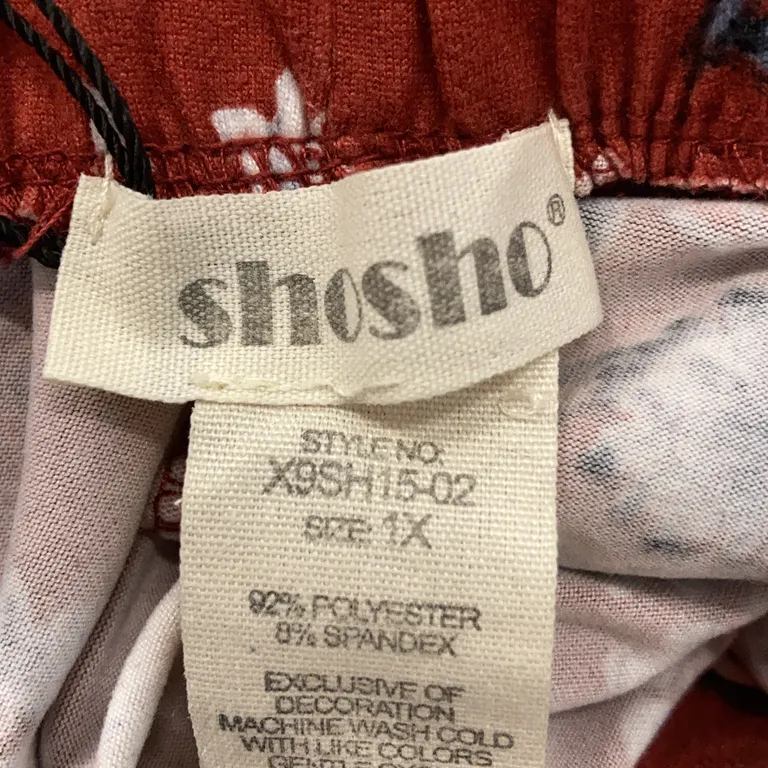 Shorts (Brun, Flerfärgad) från Shosho Elastan, Polyester - Varumärke