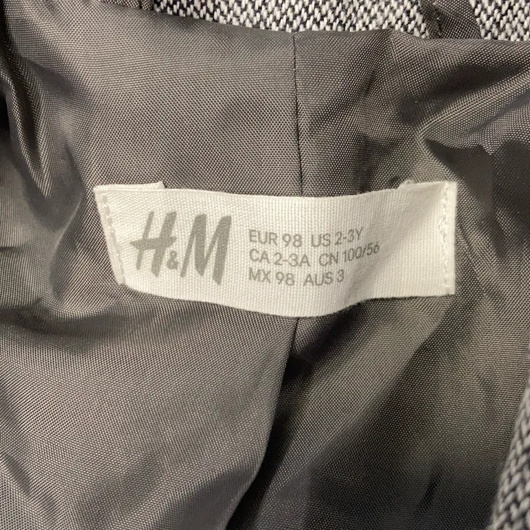 Kavaj (Grå) från H&M Bomull, Polyester - Varumärke