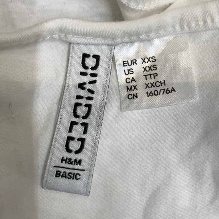Haut dos-nu (Blanc) de Divided by H&M Coton, Élasthane - Marque